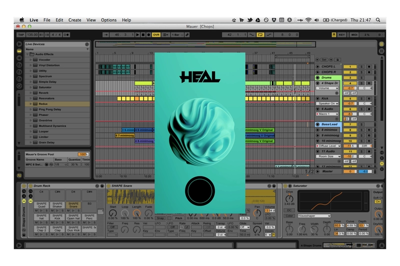 HEAL running in Ableton Live